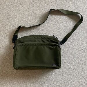Porter Yoshida x Monocle Crossbody Bag in Olive
